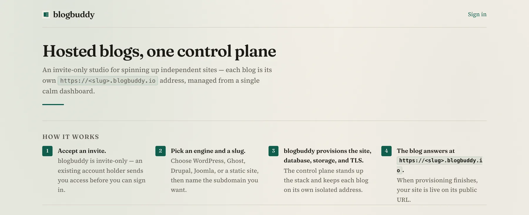 BlogBuddy product preview